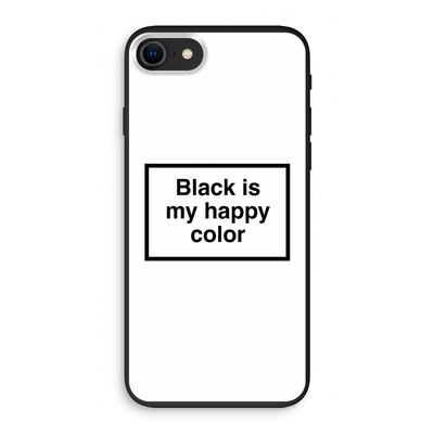 Black is my happy color: iPhone SE 2020 Biologisch afbreekbaar hoesje