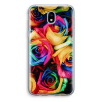 Neon bloemen: Samsung Galaxy J5 (2017) Transparant Hoesje