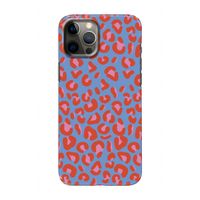 Leopard blue: Volledig geprint iPhone 12 Pro Hoesje