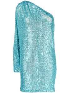 In The Mood For Love robe asymétrique Igor à sequins - Bleu