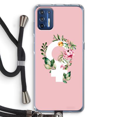 Venus: Motorola Moto G9 Plus Transparant Hoesje met koord