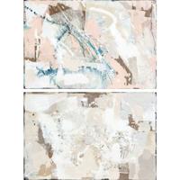 Canvas DKD Home Decor Abstract Stads 100 x 4 x 150 cm 150 x 3,8 x 100 cm (2 Stuks)