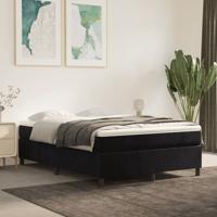 Bedframe zonder matras 140x190 cm fluweel zwart