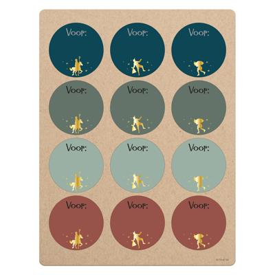 Folat BV Cadeau naamstickers sint en piet, 12st.