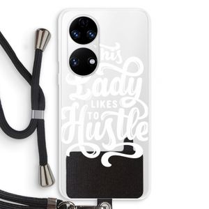 Hustle Lady: Huawei P50 Transparant Hoesje met koord