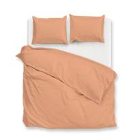 Dekbedovertrek Percale-Katoen - Oranje - Lits-Jumeaux (240x220 Cm) - Oranje Percale Katoen - Effen - Zo!Home - Dekbed-Discounter.nl