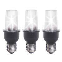 Stroboscoop lampje met E27 fitting - 3x - 230 Volt - Knipperlicht - Disco feestje voor thuis