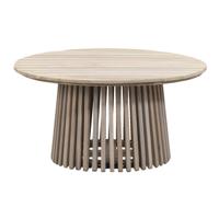 Leen Bakker - Bijzettafel Saône - Acacia - 35xØ70 Cm - Hout - Bruin