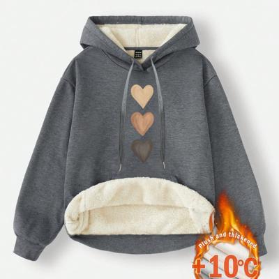 Bon&Bon Women's Loose Casual Gray Hoodie | Warm Long Sleeve Pullover Grey-10 / XS