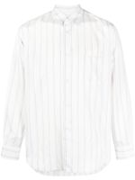 Comme Des Garçons Shirt chemise rayée à manches longues - Blanc - thumbnail