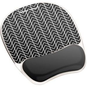 Fellowes 9653401 muismat Zwart, Wit
