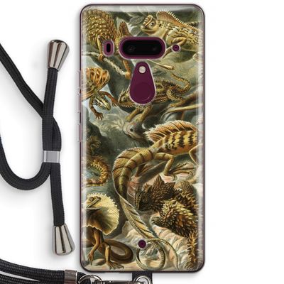 Haeckel Lacertilia: HTC U12+ Transparant Hoesje met koord