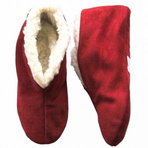 Spaanse suede slofjes/pantoffeltjes rood voor volwassenen 42  -