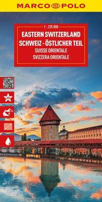 Wegenkaart - landkaart 02 Schweiz Östlicher Teil - Zwitserland centraal en oost | Marco Polo