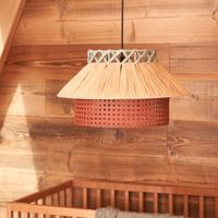 Kave Home Hanglamp Pulmi Raffia, 40cm - Naturel - thumbnail