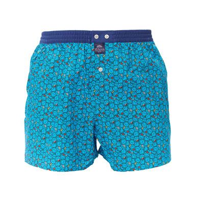 McAlson Boxer met binnenbroek Smiley blauw
