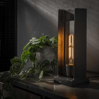 Tafellamp Nuri 37cm - Zwart nikkel