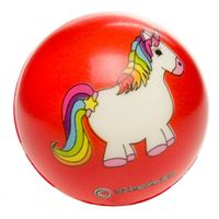 LG Imports Anti stressbal eenhoorn 5,5 cm rood - thumbnail