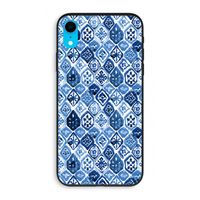 Blauw motief: iPhone XR Biologisch afbreekbaar hoesje