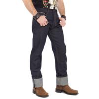 Men's Authentic Selvedge Dark Blue Jeans-40/38 | 26% korting - thumbnail