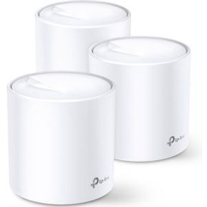 TP-Link DECO X60(3-PACK) mesh-wifi-systeem Dual-band (2.4 GHz / 5 GHz) Wi-Fi 6 (802.11ax) Wit 2 Inte