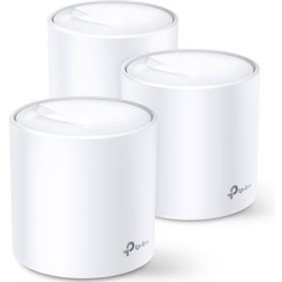 TP-Link DECO X60(3-PACK) mesh-wifi-systeem Dual-band (2.4 GHz / 5 GHz) Wi-Fi 6 (802.11ax) Wit 2 Inte