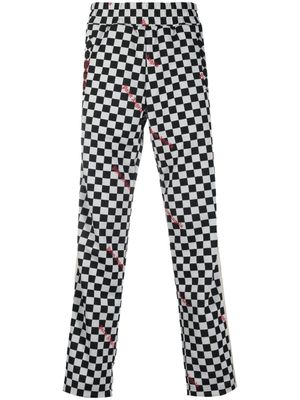 Palm Angels pantalon de jogging en jacquard - Noir