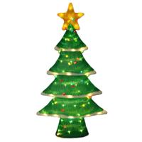 Kerstverlichting figuur - kerstboom - H102 cm - LED verlichting voor in de tuin Kerstverlichting figuur - kerstboom - H102 cm - LED verlichting voor in de tuin