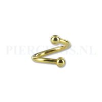 Twister 1.6 mm goud kleur M