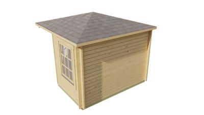 Blokhut - Tuinhuis Emma | 40 mm | vuren groen geïmpregneerd