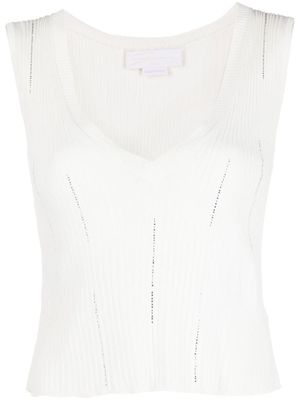 Genny débardeur à ornements - Blanc