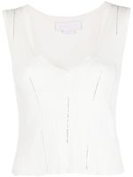 Genny débardeur à ornements - Blanc