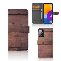 Samsung Galaxy M52 Book Style Case Old Wood