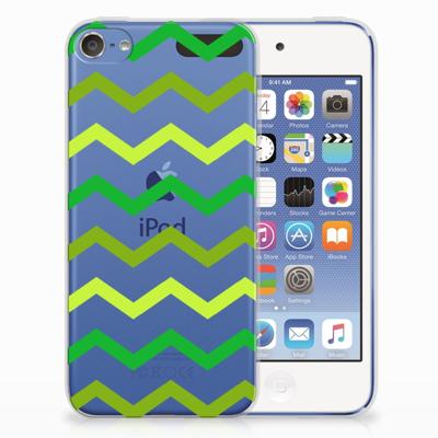 Apple iPod Touch 5 | 6 | TPU bumper | Zigzag Groen