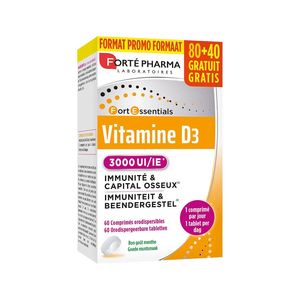 Forté Pharma Vitamine D3 3000 IE 120 Capsules