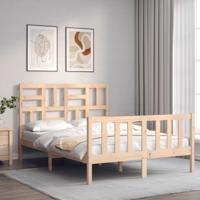 Bedframe zonder matras massief grenenhout 140x190 cm
