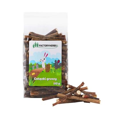 FACTORYHERBS Pear branches - snack voor knaagdieren en konijnen - 150g