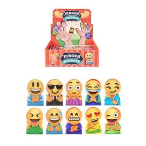 Uitdeelcadeautjes - Vinger Figuren - Model: Smiley in Display (96