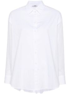 Peserico chemise en coton à ornements strassés - Blanc