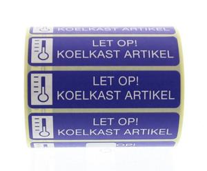 Spruyt Hillen Sticker let op koelkast artikel
