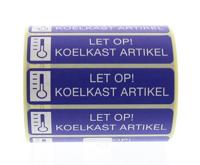 Spruyt Hillen Sticker let op koelkast artikel