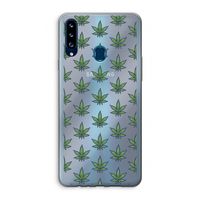 Weed: Samsung Galaxy A20s Transparant Hoesje