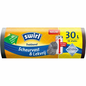 Swirl vuilniszakken met trekband Xl 30 liter 12 stuks