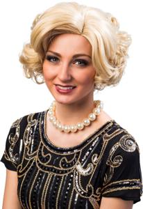30&apos;s Pruik Dames Blond Adriana