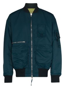 Helmut Lang veste bomber réversible à fermeture zippée - Bleu