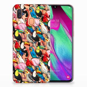 Samsung Galaxy A40 TPU Hoesje Birds