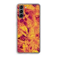 Eternal Fire: Samsung Galaxy S21 Transparant Hoesje