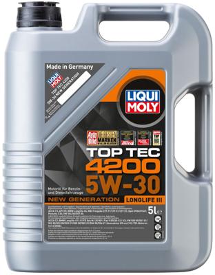 LIQUI MOLY motorolie "top tec 4200 new generation".