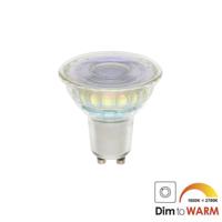 LED lamp GU10 7Watt dimbaar dim to warm