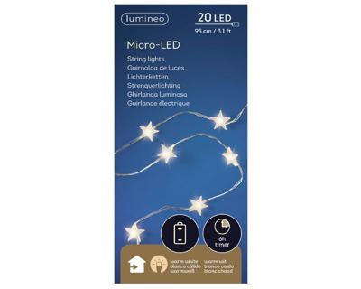Micro LEDverlichting ster 95cm 20L